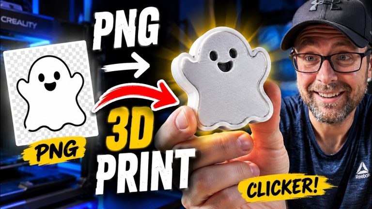 Custom ghost 3D printed fidget clicker made with MakerWorld Clicker Generator